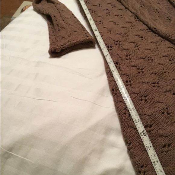 Peck & Peck duster cardigan lightweight Pointelle - Picture 5 of 8